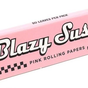 Blazy Susan King Size Pink Rolling Papers | GMO Free | 50 Leaves