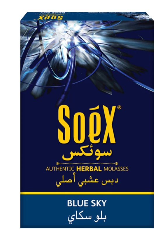 Soex Blue Sky Herbal Hookah Flavor - 250g Nicotine Free Tobacco Free