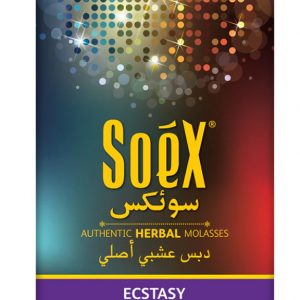 Soex Herbal Shisha Molasses - Ecstasy, Tobacco-Free, Nicotine-Free, 250g