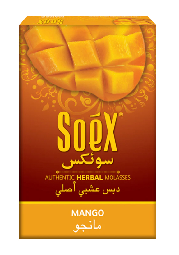 Soex Mango Herbal Shisha Molasses - Tobacco & Nicotine Free Hookah Flavor