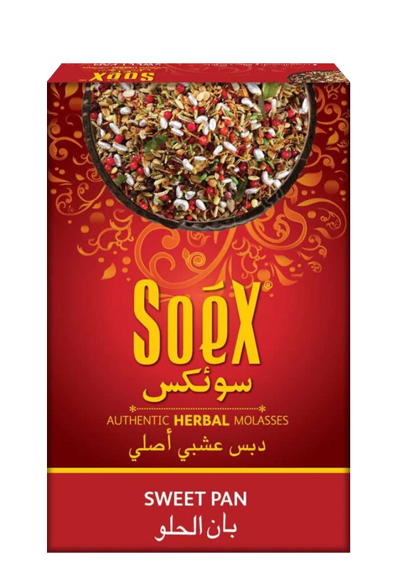 Soex Sweet Pan Herbal Shisha Flavor - 250g, Nicotine Free, Tobacco Free