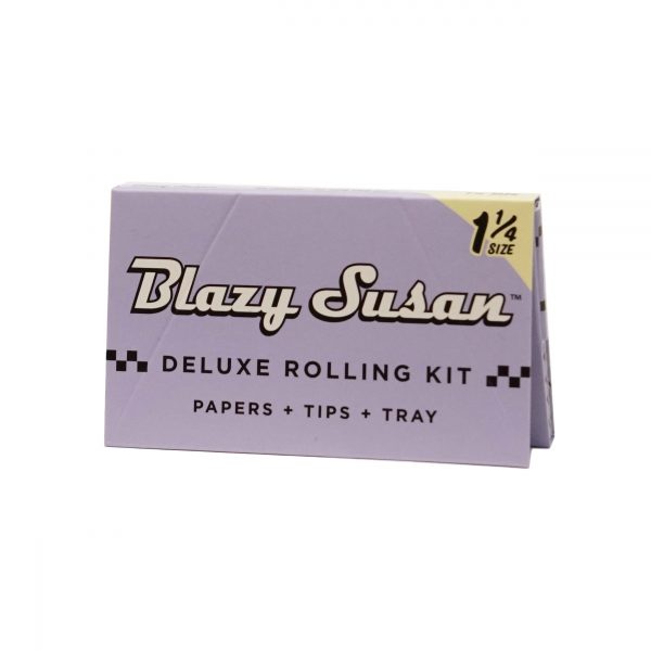 Blazy Susan Purple Deluxe Kit 1-1/4 Papers - Classic Joint Rolling Kit with Tray