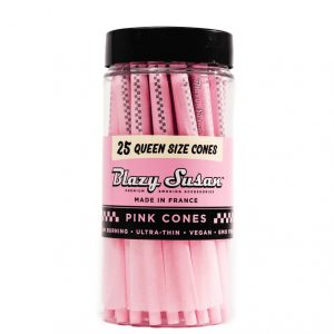 Blazy Susan Queen Size Pre Rolled Cones - 25 Count, Ultra-Thin, Vegan